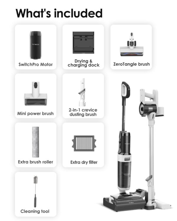 Tineco FLOOR ONE SWITCH S6 Stretch Wet Dry Vacuum Cleaner - Image 10